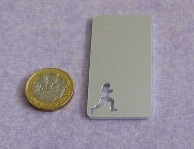 Runner cut out metal stamping blank - 2mm - laser cut