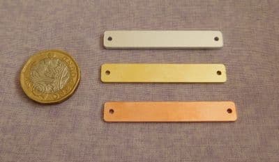 Slim bracelet/necklace metal stamping/engraving blank  - laser cut