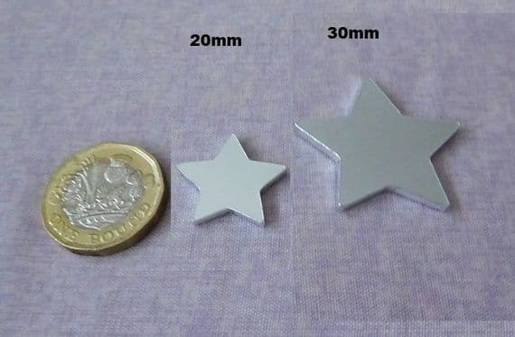 Smaller star metal stamping blank  - 2 sizes - 2mm - laser cut