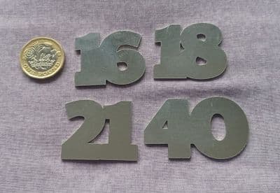 Special numbers metal stamping/engraving blanks - 1.5mm  stainless- laser cut