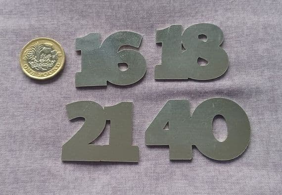 Special numbers metal stamping/engraving blanks - 1.5mm  stainless- laser cut