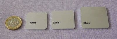Square metal stamping blank - 2mm - laser cut - 3 sizes