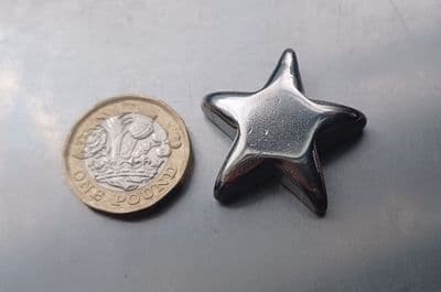Star pewter stamping/engraving blank - mould cast
