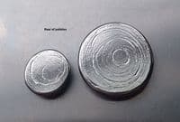 Star pewter stamping/engraving blank - mould cast