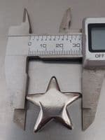 Star pewter stamping/engraving blank - mould cast