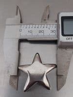 Star pewter stamping/engraving blank - mould cast