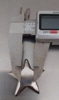 Star pewter stamping/engraving blank - mould cast