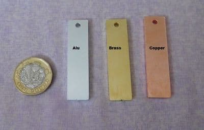 Super chunky 3mm metal stamping blanks - aluminium/brass or copper - laser cut