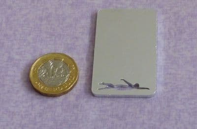 Swimmer cut out metal stamping blank - 2mm - laser cut