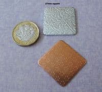 Textured die cut metal stamping blanks - perfect for layering - 1.5mm aluminium and 0.9mm copper