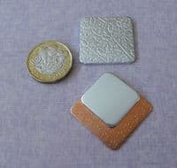 Textured die cut metal stamping blanks - perfect for layering - 1.5mm aluminium and 0.9mm copper