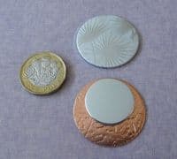 Textured die cut metal stamping blanks - perfect for layering - 1.5mm aluminium and 0.9mm copper