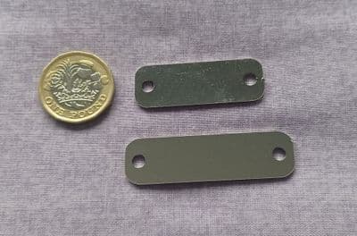 Trainer tag metal stamping/engraving blank - 1.5mm  stainless steel - laser cut