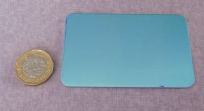 Wallet insert metal stamping/engraving blank - guillotine cut - aluminium, copper or brass