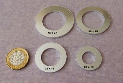 Washer metal stamping blank - 2mm aluminium - laser cut