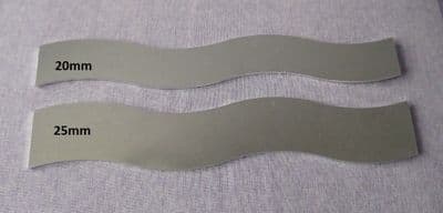 Wider Wavy cuff metal stamping blank -  1.5mm - laser cut - 2 sizes available