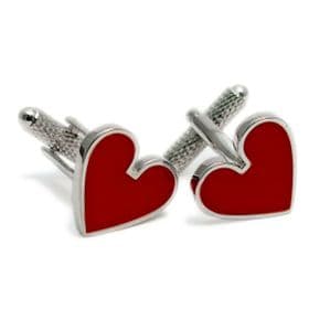 Ace of Hearts Cufflinks by Onyx-Art Gift Boxed CK291