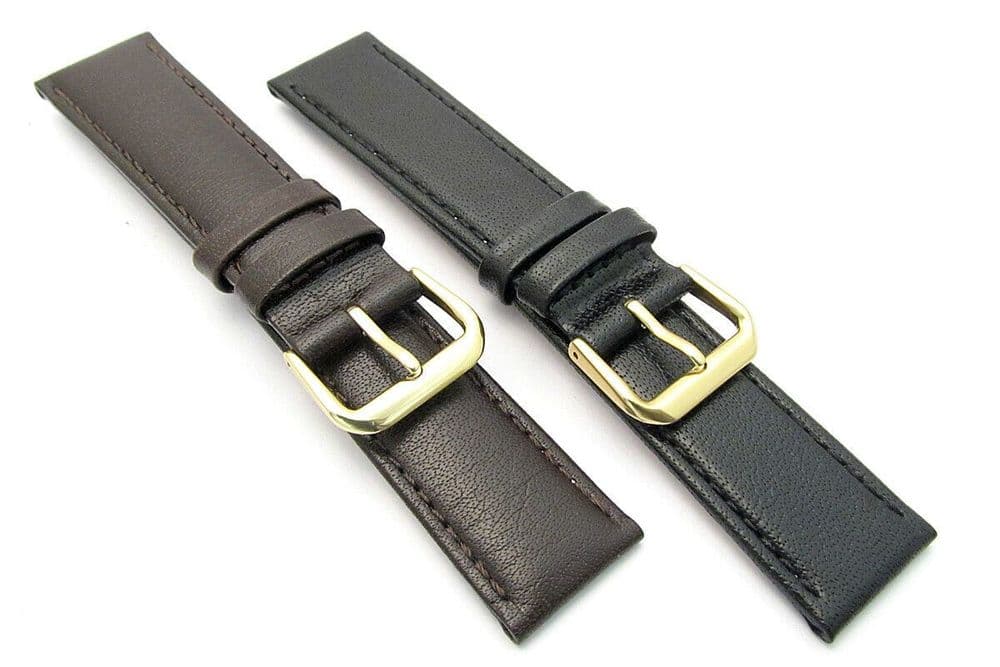 CONDOR Padded Calf Leather Watch Strap Smooth Grain 105R 16mm 18mm 20mm