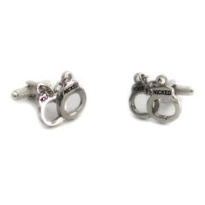 Handcuff Cufflinks by Onyx-Art New in Gift Box CK159