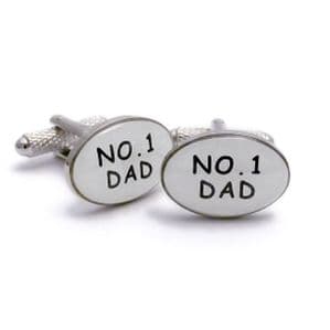 Number 1 Dad Novelty Cufflinks By Onyx-Art Gift Boxed CK135