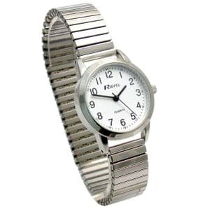 Ravel Ladies Super-Clear Quartz Watch with Expanding Bracelet sil #44 R0232.21.2
