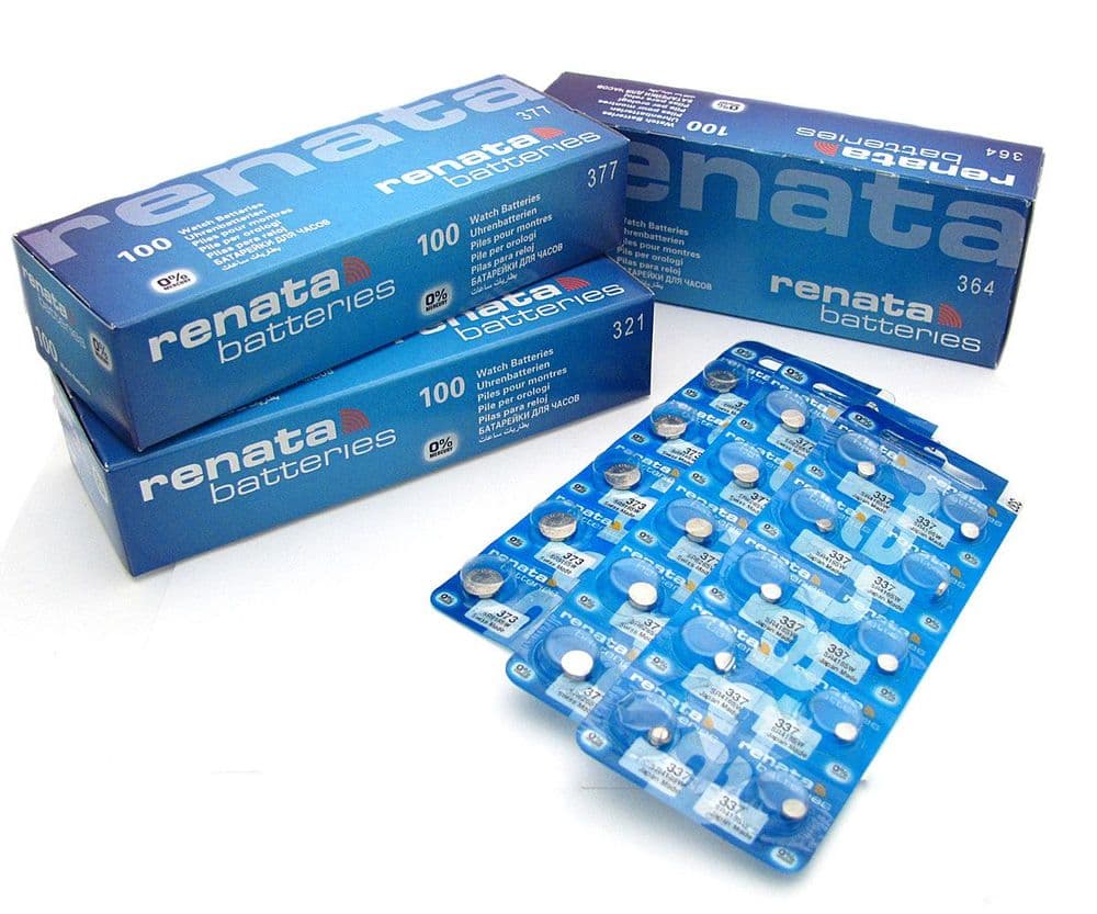 Watch Battery Uhrenbatterien 377 Renata 377 SR626SW Silver Oxide