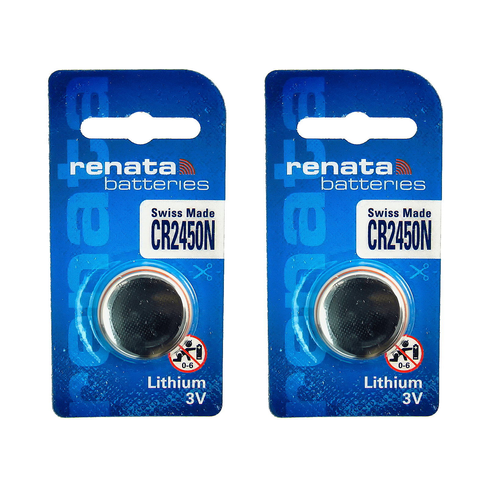 Renata Lithium Batterie CR2450N – 3V, 540mAh, Swiss Made