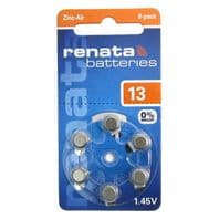 RENATA Zinc-Air Hearing Aid Batteries 1.45v Size 13 Orange Pack of 6 x1 x2 x3 x5