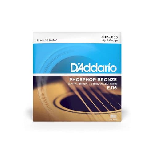 D'Addario EJ16 Light Phosphor Bronze Acoustic 12-53