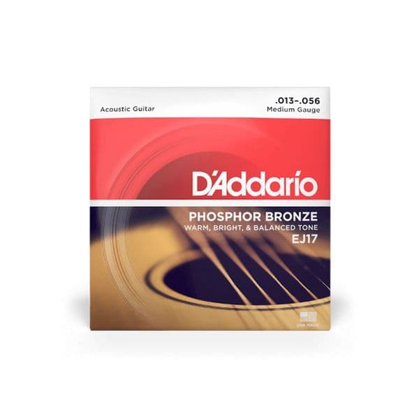 D'Addario EJ17 Medium Phosphor Bronze Acoustic 13-56