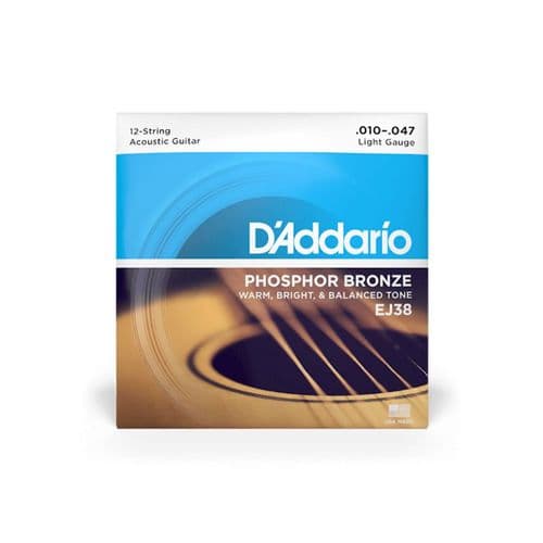 D'Addario EJ38 Phosphor Bronze 12 String 10-47
