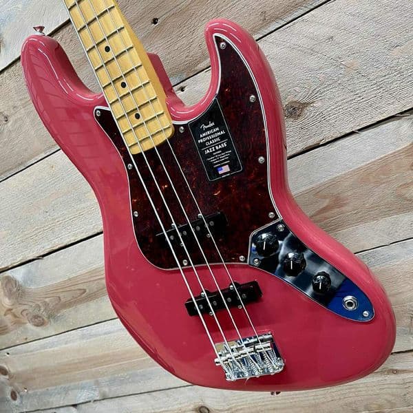 Fender American Professional Classic Jazz Bass Faded Dakota Red