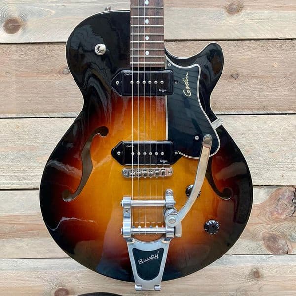 Godin Montreal Premier P90 Bigsby Sunburst HG (Ex-Demo, NOS)