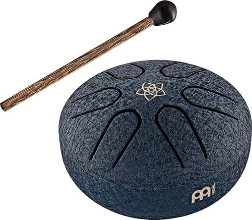 Meinl 3" Pocket Steel Tongue Drum Venus Flower Navy Blue