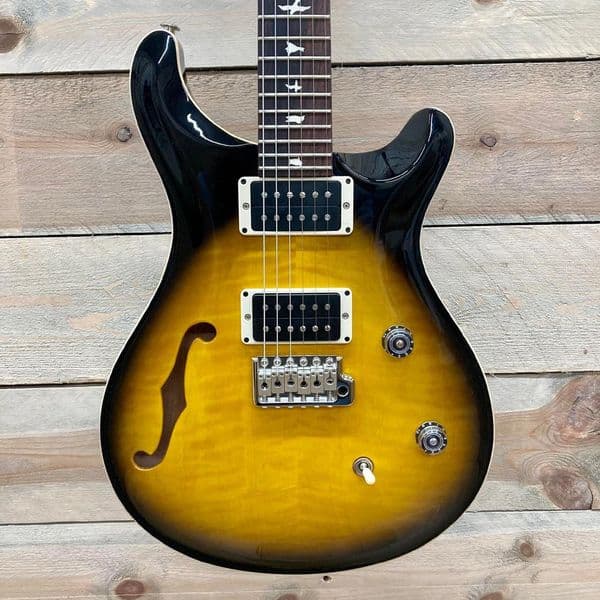 PRS CE24 Semi Hollow Custom Colour Black Smokeburst