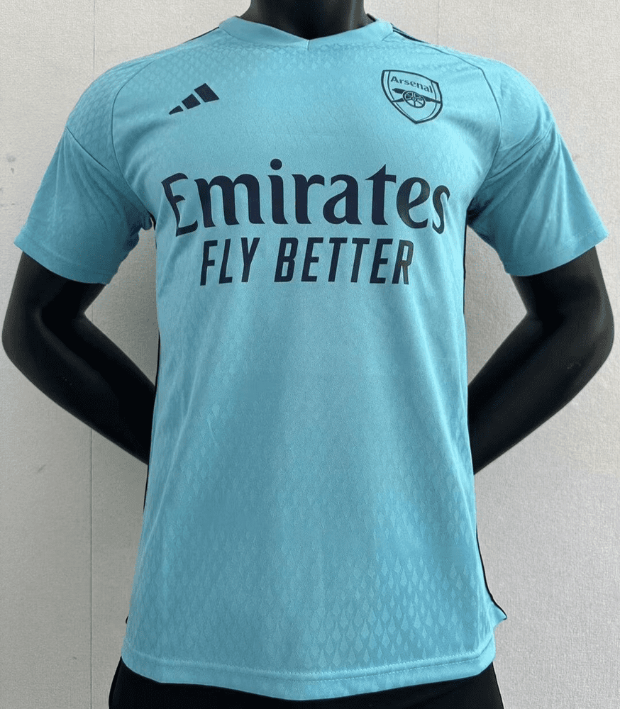 Arsenal 2023 24 Blue Training Shirts Player Version