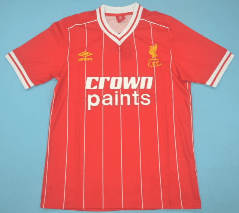 Maillot De Football Vintage Liverpool Domicile Umbro 1982-85 - Taille L, Rouge - Occasion