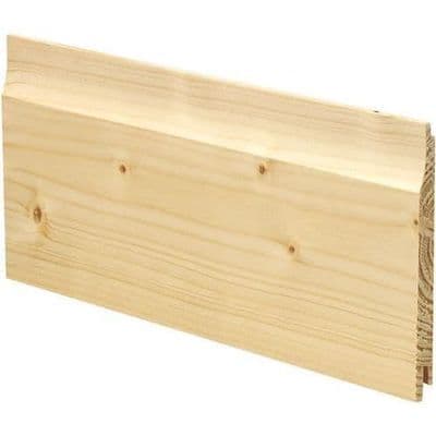 12 x 115 mm Softwood T&G Weatherboard Cladding per metre