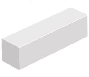 15mm Square Window Trim White