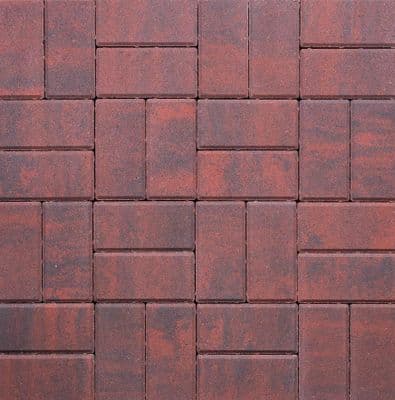 200x100x50mm Thick Rectangular Block Paving - Brindle