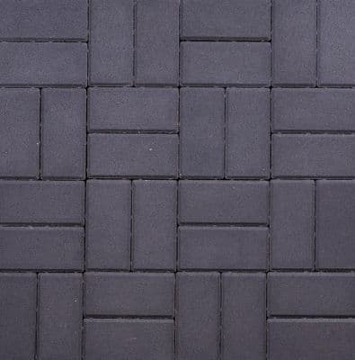 200x100x50mm Thick Rectangular Block Paving - Charcoal