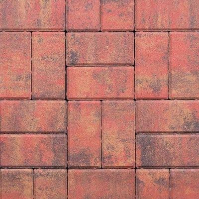 200x100x50mm Thick Rectangular Block Paving - Scottish Heather
