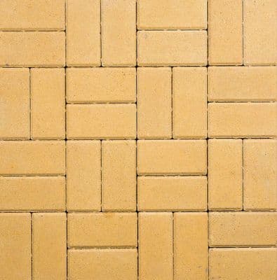 200x100x50mmThick Rectangular Block Paving - Buff