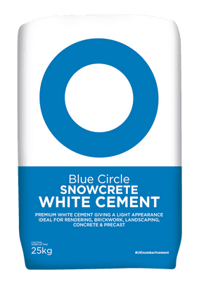 Blue Circle White Cement 25KG Bag (PP)