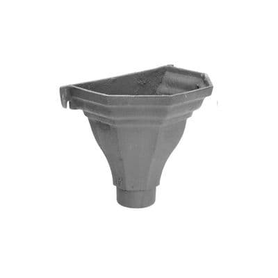 Cast Iron Rainwater Hopper Heads - Flat Back