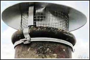 Chinaman Hat Cowl Galv 14" With Bird Cage