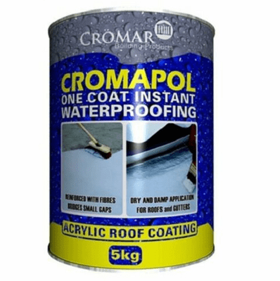 Cromapol One Coat Instant Acrylic Roof Waterproofing 5kg Grey