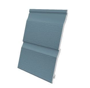 Double Plank Embossed Cladding Colonial Blue 333mm x 5m