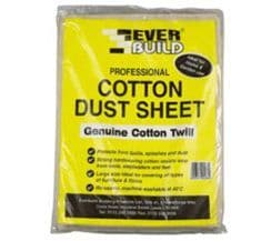 Everbuild Cotton Dust Sheets 12ft x 9ft