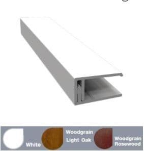 FC3013 2 Part UNI Edge Trim 3m White, Light Oak, Rosewood